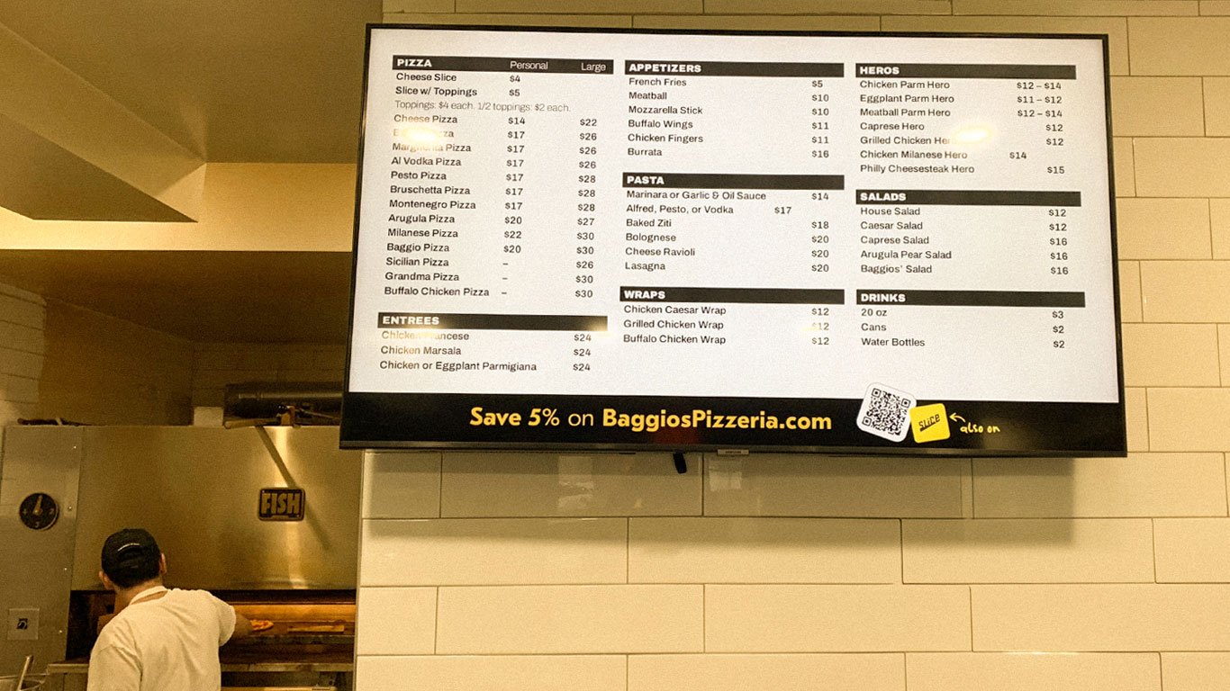 Baggios Digital Menu Board Blog