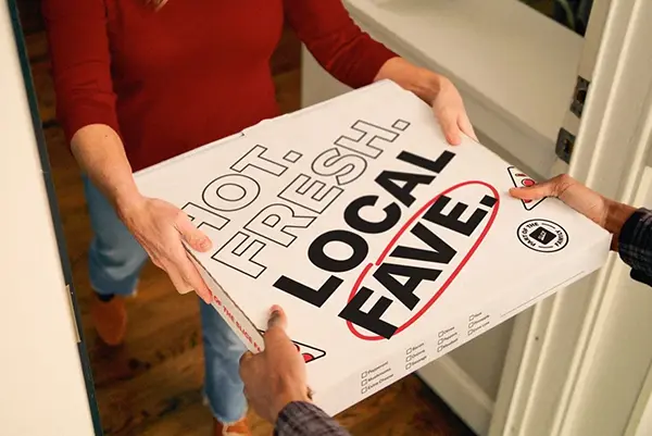 Standard pizza boxes