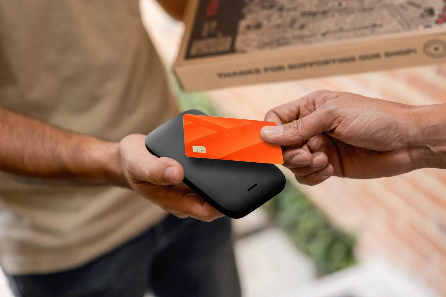 Take safe, secure payments at the door.