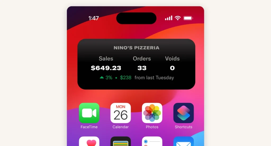 Check Sales from Your Home Screen 5 Add a sales widget to your home screen