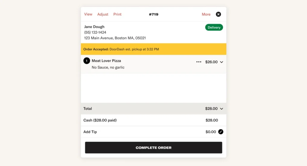 See live delivery updates