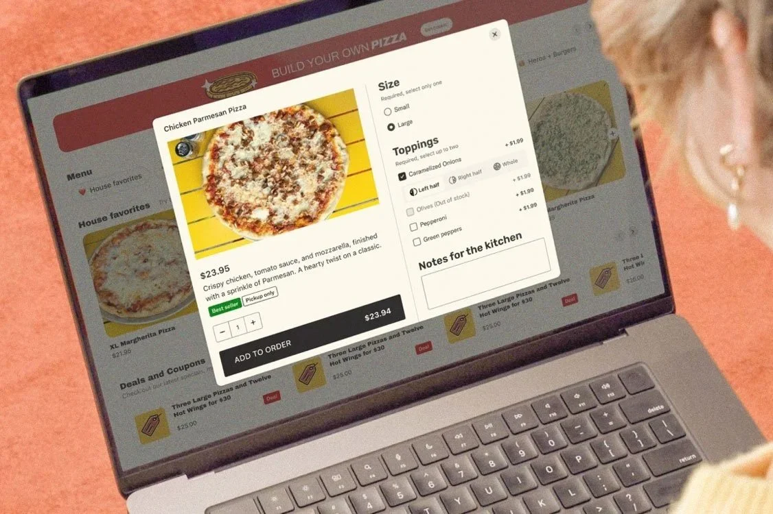 take orders from your own website