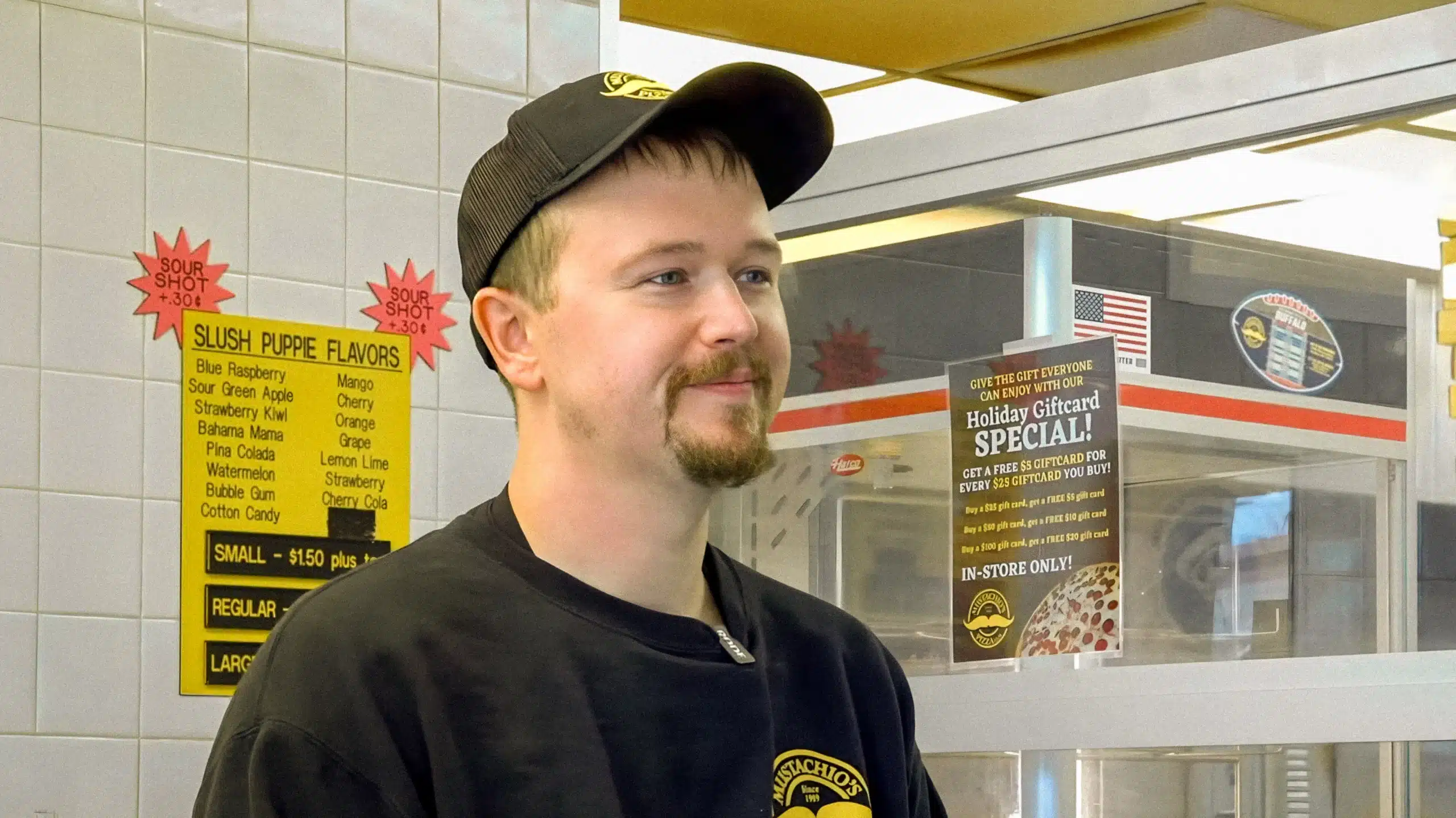 Mustachio's Pizza Uses Slice