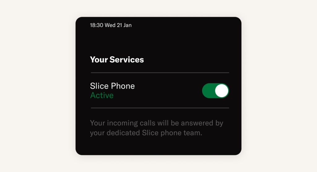 Control Slice Phone Calls from Register