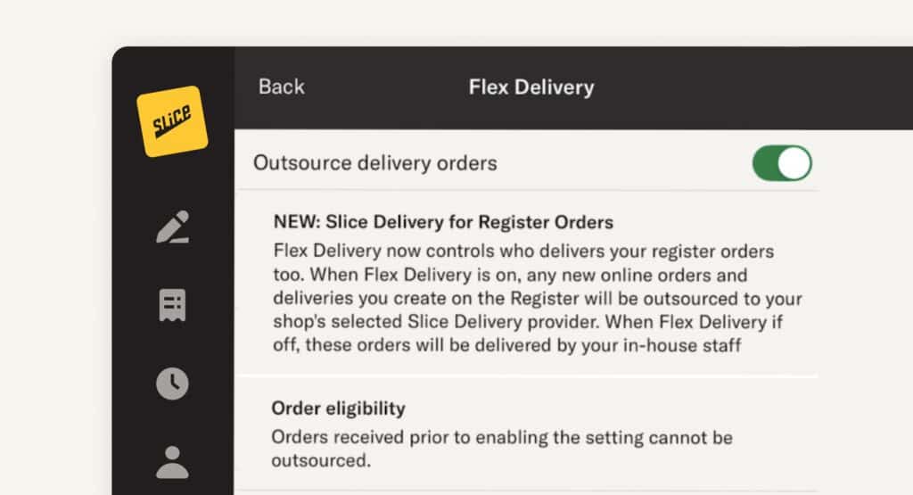 Flex Delivery Now Stays On Until You Turn It Off