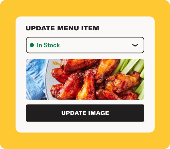 update your menu